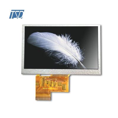 Tela LCD TSD TSD de 4,3 polegadas com resolução 800x480 com luminância alta para automotivo