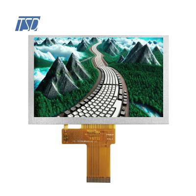 Tela IPS do módulo LCD TFT de 5 polegadas com resolução de 800x480 e ST7262-G4