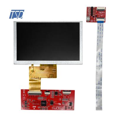 TSD módulo LCD TFT de resolução 800x480 de 5 polegadas WVGA com porta serial UART TFT