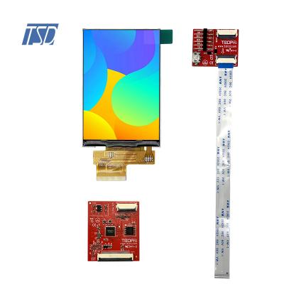 Tela LCD TSD de 3,5 polegadas com resolução HVGA 320x480 e painel de toque resistivo