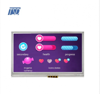 TSD painel LCD da personalização de TFT LCD de 4,3 polegadas definição do × 272 x (RGB) 240