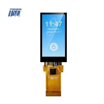 Módulo de display LCD IPS de 1.9 polegadas com tela de toque na célula e tampa de vidro

