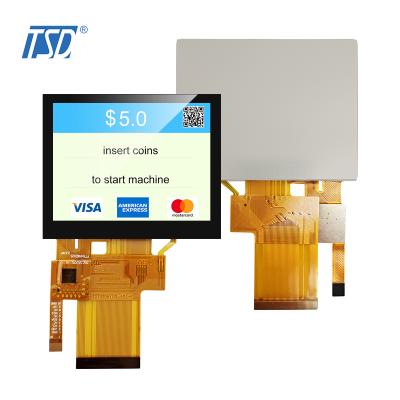 LCD IPS QVGA TSD de alto brilho de 3,5 polegadas com painel de toque capacitivo